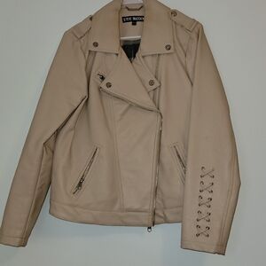 Steve Madden Women's Beige Leather Jacket